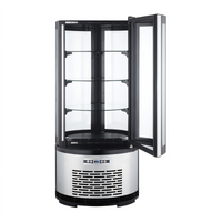 Black Diamond Countertop Refrigerated Cake Display Case with Rotating Shelves, 19-Inch Wide, 3.53 Cu. Ft.