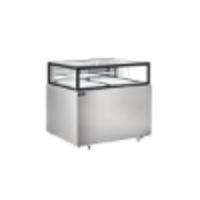 Omcan 48-Inch Full-Service Flat Top Refrigerated Bakery Display Showcase with Straight Glass Front and Sides