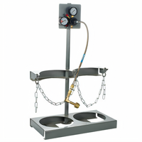 BUNN CO2 Tank Rack Kit for Two 20 lb Cylinders with Primary Regulator