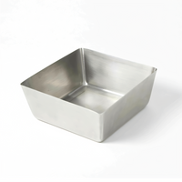 Square Stainless Steel Mixing Bowl, 146 oz., Satin Finish