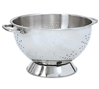 Deluxe 3 Quart Stainless Steel Colander, 9-Inch Diameter, Extra Deep
