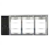 Continental Refrigerator BB79NGDPT 79-Inch Six-Door Pass-Thru Refrigerated Back Bar Cooler