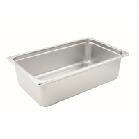 Winco SPJH-106 Full-Size Solid 6-Inch Deep 22 Gauge Heavy Weight Anti-Jamming Steam Table Pan