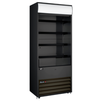 30-Inch Open-Air Grab-and-Go Refrigerated Showcase, 15.5 Cu. Ft., Black