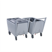 ITV Ice Makers EC-250 247-lb Polyethylene Ice Caddy with Cover and Drainage System