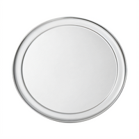American Metalcraft amNOW Essentials 16-Inch Round Aluminum Pizza Pan with Wide Rim and Flat Bottom