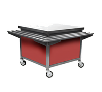 Eagle Group Director's Choice Mobile Outside Corner Transition Unit, 34-Inch Working Height, Stainless Steel Top