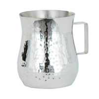 American Metalcraft 4 oz Stainless Steel Bell Creamer with Hammered Finish