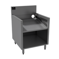 Prestige Supreme 24-Inch Wide Slanted Open Top Underbar Glass Rack Storage Unit