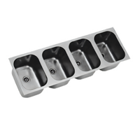 Eagle Group FDI-16-19-8-4 Four-Compartment Weld-In Sink with 16