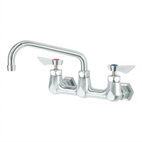 Krowne Diamond Series 8-Inch Center Wall-Mounted Faucet with 8-Inch Swing Spout