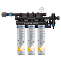 Everpure QC7I Triple 4FC Triple Cartridge Water Filtration System, 45,000 Gallon Capacity, 7.5 GPM, 0.2 Micron