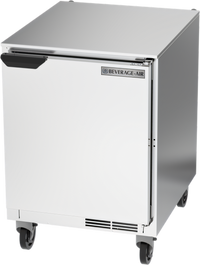 Beverage-Air UCR24AHC One-Section Undercounter Refrigerator, 24-Inch Wide, Solid Door, 5.16 Cu. Ft.