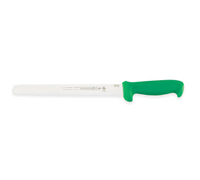 Mundial 10-Inch Serrated Slicer Knife with Green Polypropylene Handle