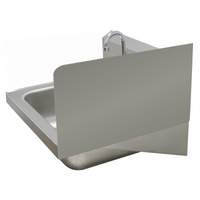 Advance Tabco Welded Single-Sided Hand Sink Side Splash, 12-Inch Installed Height, For 16 x 14 Inch Bowl