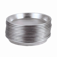 16-Inch Round Tapered/Nesting Solid Aluminum Pizza Pan, 1-Inch Deep