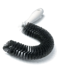Sparta® 10-Inch Curved Coffee Brush with Soft Polyester Bristles and Plastic Handle