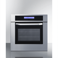 Summit Appliance 24-Inch Built-In Electric Convection Wall Oven, 2.5 Cu. Ft., Stainless Steel