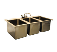 Serv-Ware DIS-3C1014-CWP Compartment Sinks