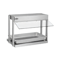 Hatco Glo-Ray® Countertop One-Pan Hors D'Oeuvres Warmer with Heated Base and Sneeze Guard