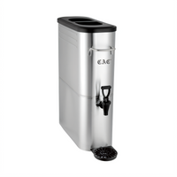 CAC China Slim 5-Gallon Iced Tea Dispenser, 304 Stainless Steel