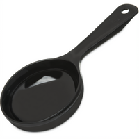 Measure Miser® Color-Coded 6 oz Solid Portion Spoon, Short Handle, Black
