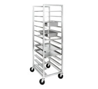 Channel UTR-10 Standard Series Aluminum Bun Pan / Steam Table Pan Rack, 10 Pair Capacity, 20.5 x 26 x 70 Inch