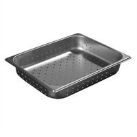 DuraPan Half-Size Perforated Steam Table Pan, 2-1/2 Inch Deep, 4 Qt, Stainless Steel