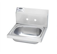 Krowne Wall-Mount Stainless Steel Hand Sink with 14-Inch Bowl and 7-3/4-Inch Backsplash