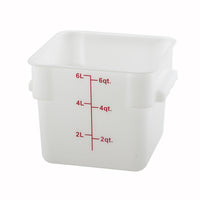 Winco PESC-6 Commercial Food Storage Containers Case of 24