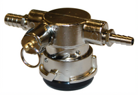 Glastender D System Low-Profile Keg Coupler with Stainless Steel Probe