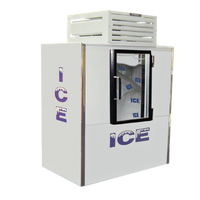 Fogel Indoor Bagged Ice Merchandiser with Glass Door, 47 Cu. Ft., Self-Contained Top-Mounted Refrigeration