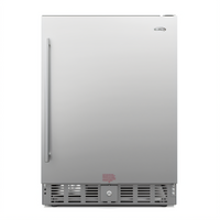 KoolMore 5 Cu. Ft. One-Section Built-In Stainless Steel Undercounter Refrigerator