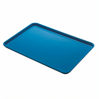 Cambro Camlite® Blue Rectangular Fiberglass Cafeteria Tray, 17-7/8 x 25-3/4 Inches