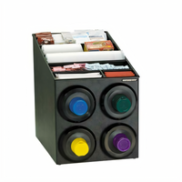 Dispense-Rite Countertop Cup & Lid Dispensing Cabinet, 4 Dispensers, 8 oz. to 44 oz.