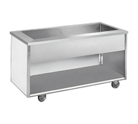 Randell IC-3S Mobile Iced Cold Food Table, 3-Pan Size