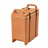 Cambro Camtainer 3-3/8 Gallon Insulated Soup Carrier / Beverage Server, Coffee Beige, No Spigot