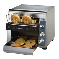Holman QCS1-500B Horizontal Conveyor Bagel Toaster, 500 Slices/Hour, 120V