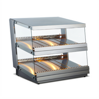 Countertop 2-Shelf Heated Pass-Through Hot Food Display Station, 3 Cu. Ft., 120V