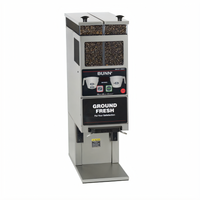 BUNN G9-2T DBC BrewWISE Portion-Control Commercial Coffee Grinder with Dual 6 lb Hoppers