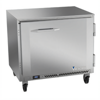 Victory Refrigeration VUF36HC 36-Inch One-Section Undercounter Freezer, Rear-Mounted Self-Contained