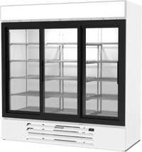 Beverage-Air MarketMax Three-Section Reach-In Glass Door Merchandiser Refrigerator