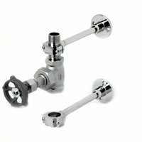 T&S Brass Chrome-Plated Brass Mixing Valve Assembly, 3/4-Inch NPT