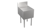 Krowne Stadium Series Freestanding Stainless Steel Underbar Drainboard, 18 Inch x 29 Inch
