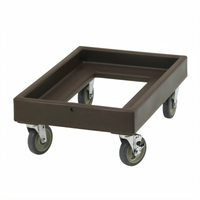 Cambro CD300 Open Frame Camdolly Transport Dolly, 350 lb. Capacity, Dark Brown