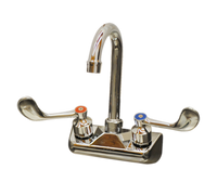 Serv-Ware Extra Wall Faucet with Gooseneck Spout, 4-Inch Centers