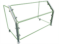 Hatco Flav-R-Shield EP36-36 Single-Sided Full-Service Food Shield, 36 x 18 x 22 Inches