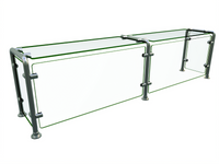 Hatco Flav-R-Shield EP12 Full-Service Pass-Over 2-Bay Food Shield, 60 x 12 x 18 Inches