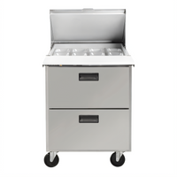 Centerline by Traulsen CLPT-2712-DW Compact Mega Top Refrigerated Prep Table with 2 Drawers