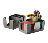 American Metalcraft 6-Compartment Stainless Steel Bar Garnish Caddy